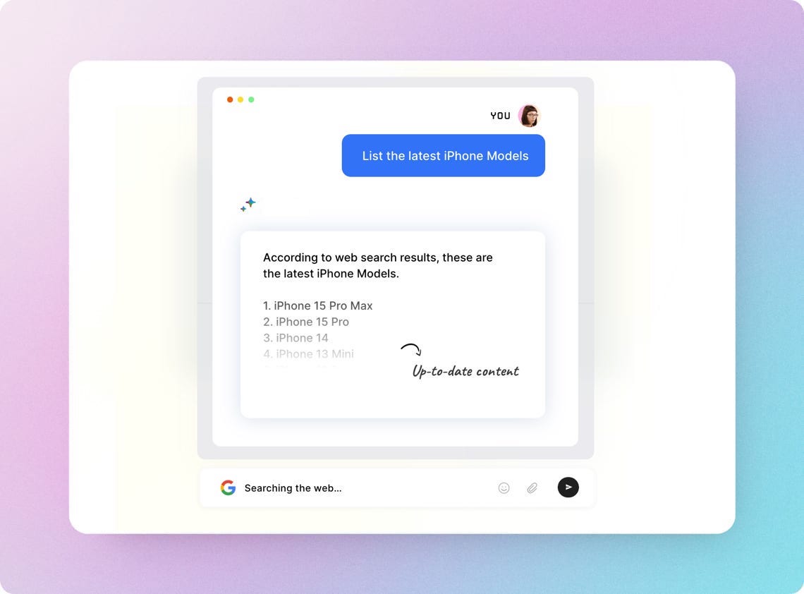 Search on Google with AI